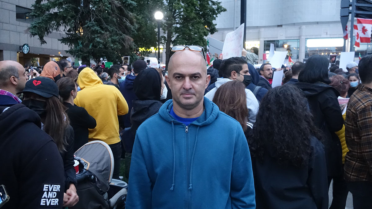 شاهین مقدم - مل لستمن - تظاهرات تورنتو