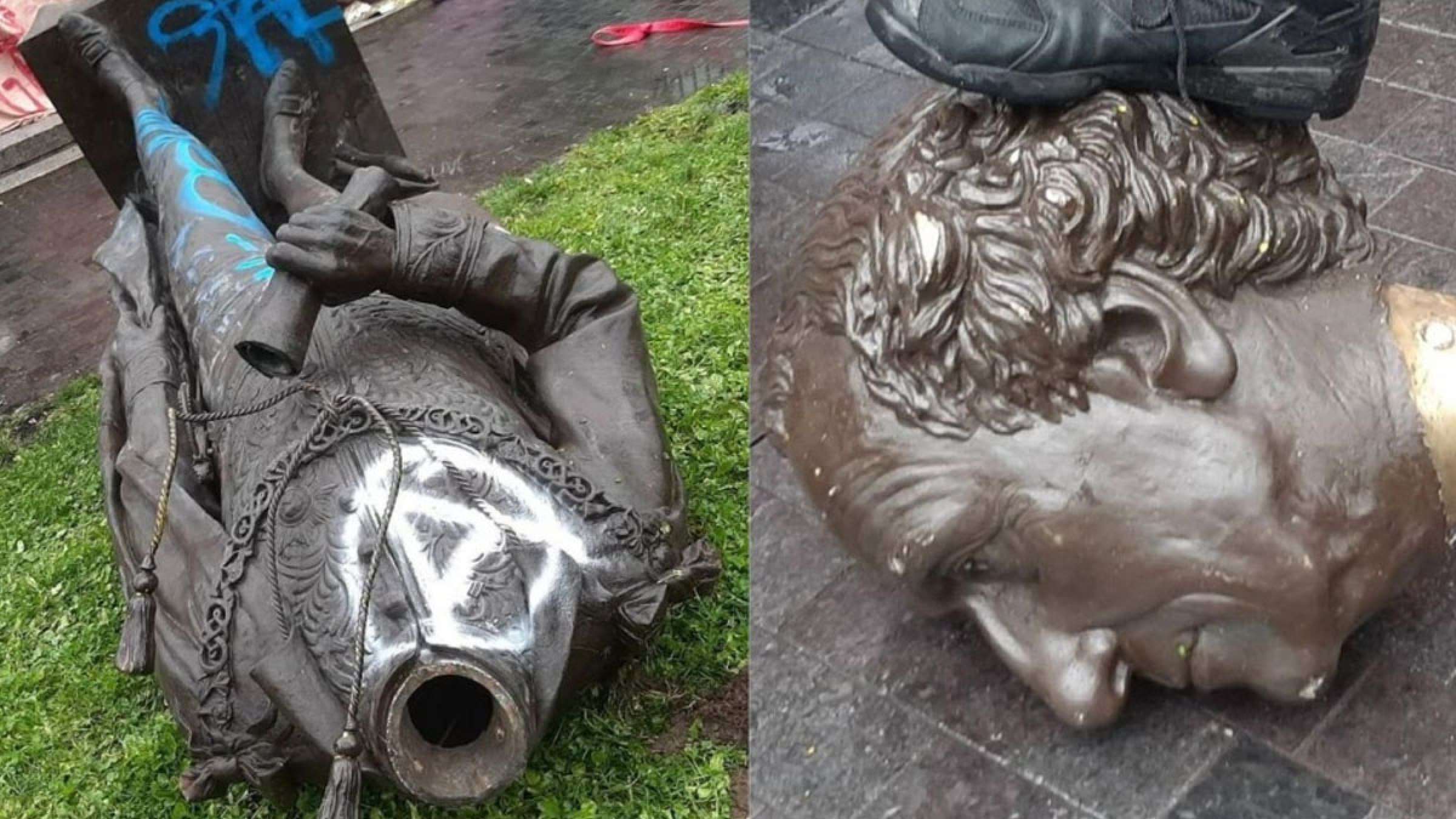 اخبار-کانادا-سرنگونی-مجسمه-مک-دونالد-در-مونترال-جیسون-کنی-به-من-بدهید-تا-نصبش-کنم