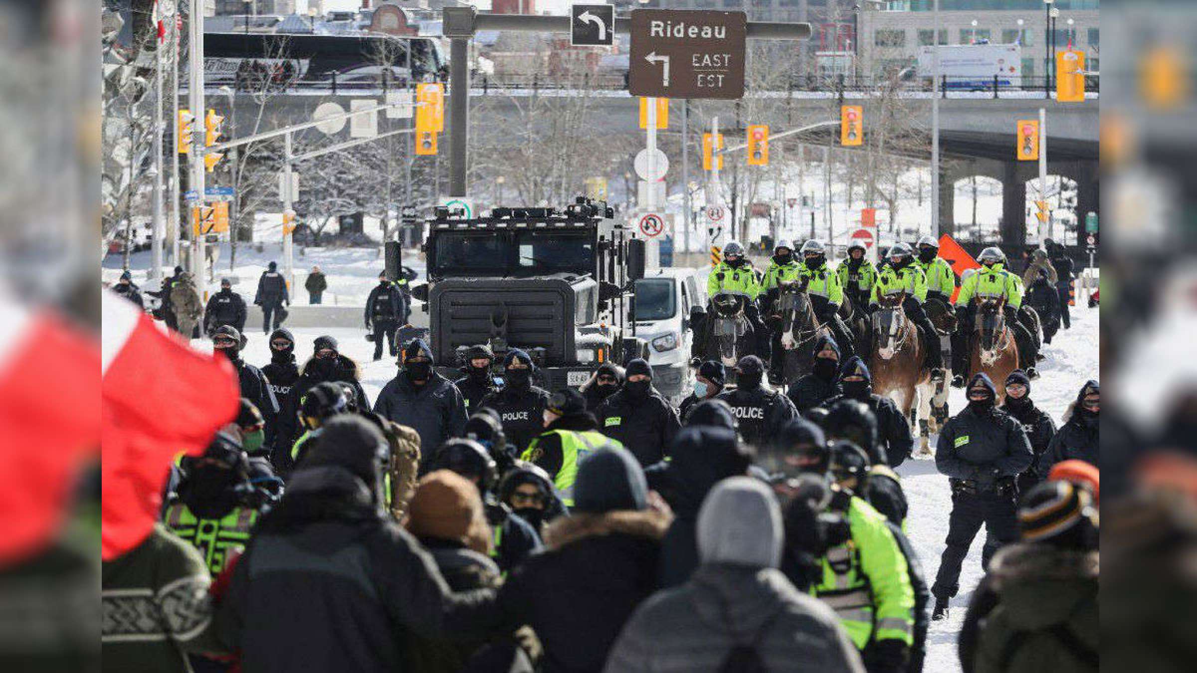 خبر-کانادا-گزارش-لحظه-حمله-موفق-امروز-پلیس-اتاوا-تظاهرات-کنندگان-دستگیری-کامیون‌-پاکسازی