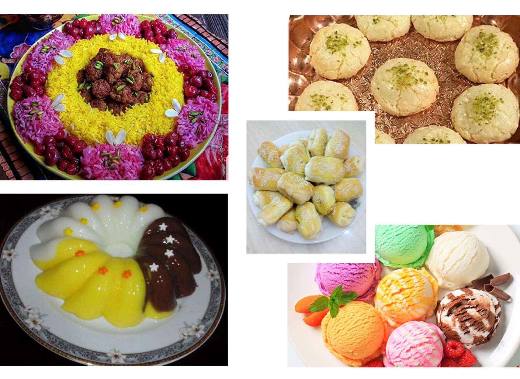 آشپزی-ترابی-آلبالو-پلو-چیز-کیک-شیرینی-نارگیلی-لقمه‌های-گوشتی-فرنی-بستنی-کیک-دانمارکی