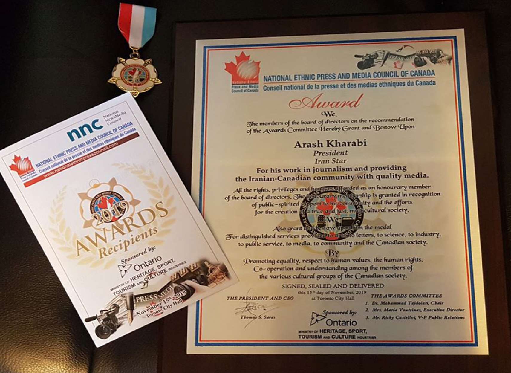 اخبار-کانادا-ایران-استار-برنده-بهترین-تحریریه-آزادی-بیان-ایده‌پردازی-و-تصویرپردازی-قومی-کانادا-شد
