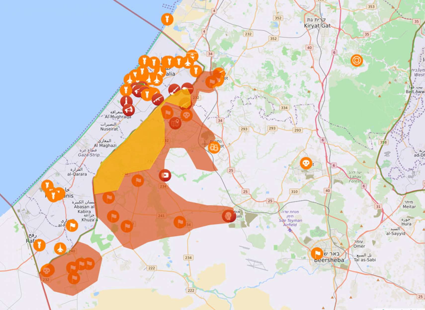 حمله-غافلگیرکننده-حماس-زمین-هوا-دریا-به-اسرائیل-۳۰۰-اسرائیلی-۲۳۰-فلسطینی-کشته