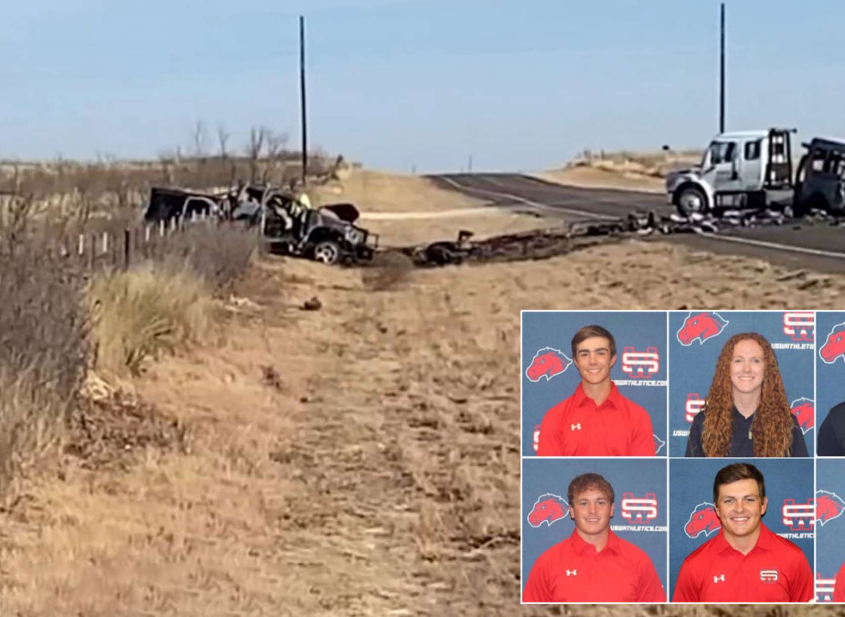 خبر-آمریکا-تصادف-راننده-۱۳-ساله-وانت-با-یک-ون-در-تگزاس-۹-کشته-و-چند-زخمی-بجا-گذاشت
