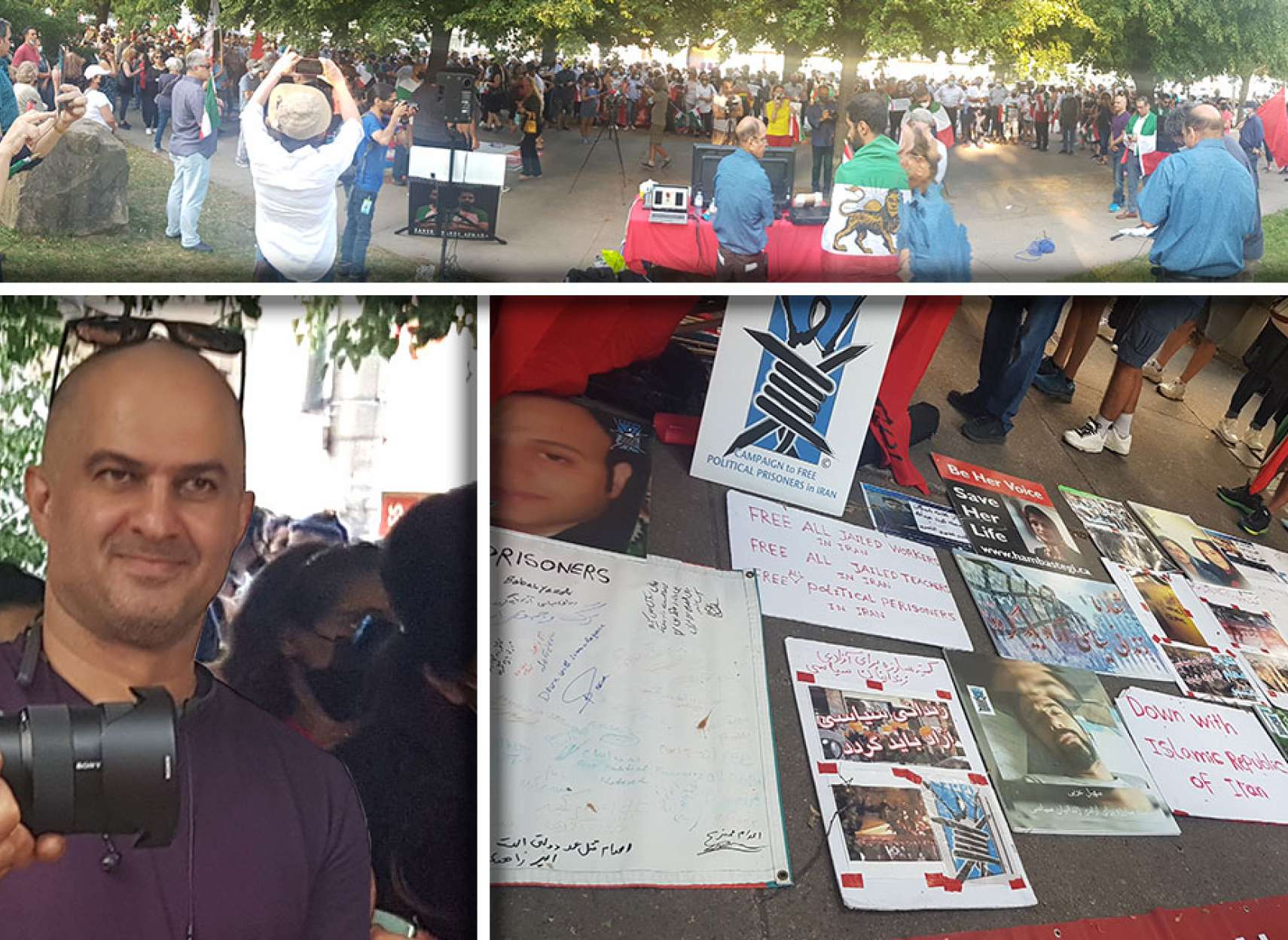 خبر-تورنتو-اولین-بار-یکی-شدن-گروه-های-ایرانی-تورنتو-حمایت-از-مردم-ایران-شاهین-مقدم-رضا-مریدی