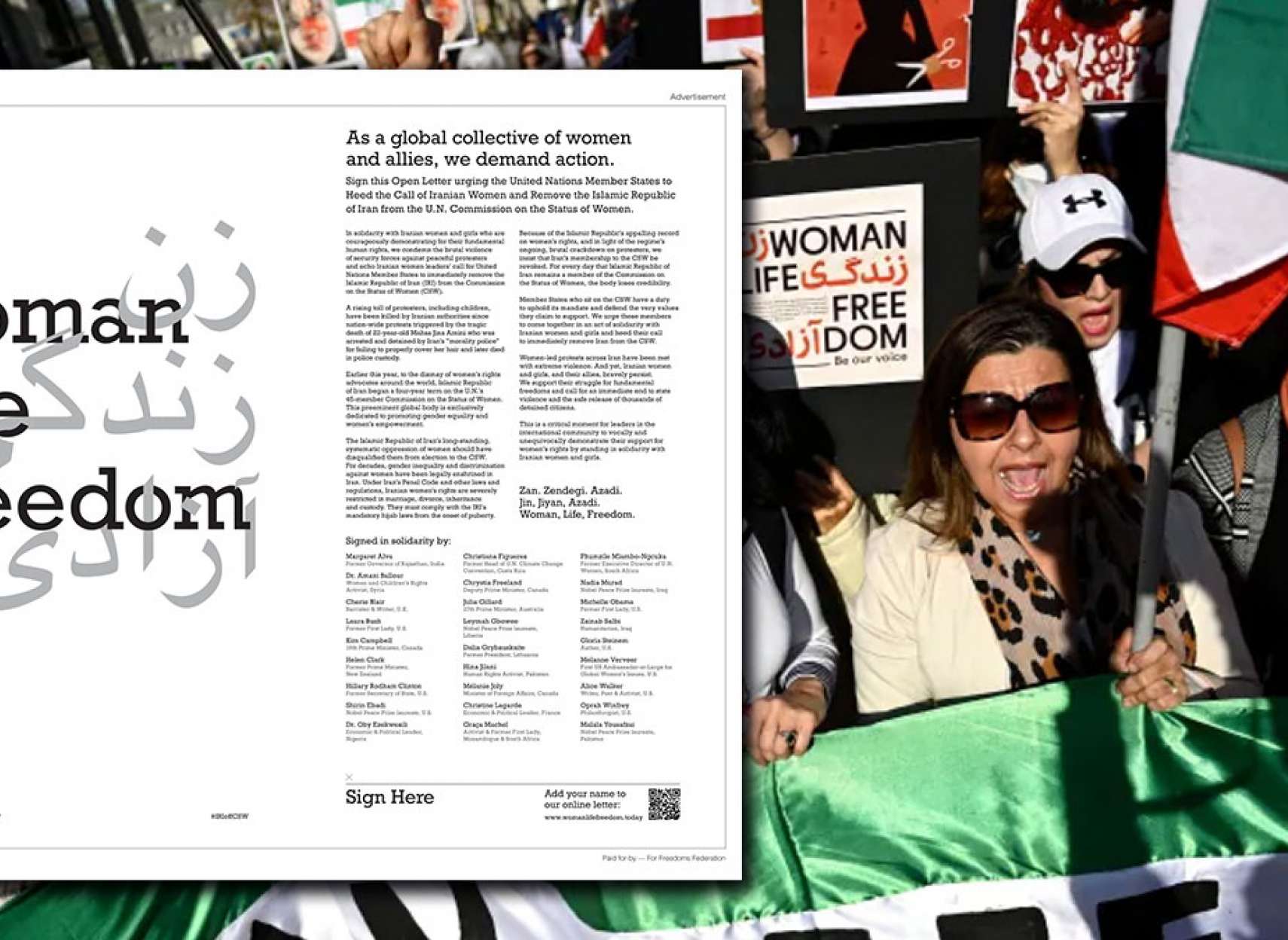 خبر-کانادا-انتشار-نامه-اعتراض-جهانی-پایمال-شدن-حقوق-زنان-ایران-امضاء-وزیر-خارجه-معاون-نخست-وزیر-دارایی