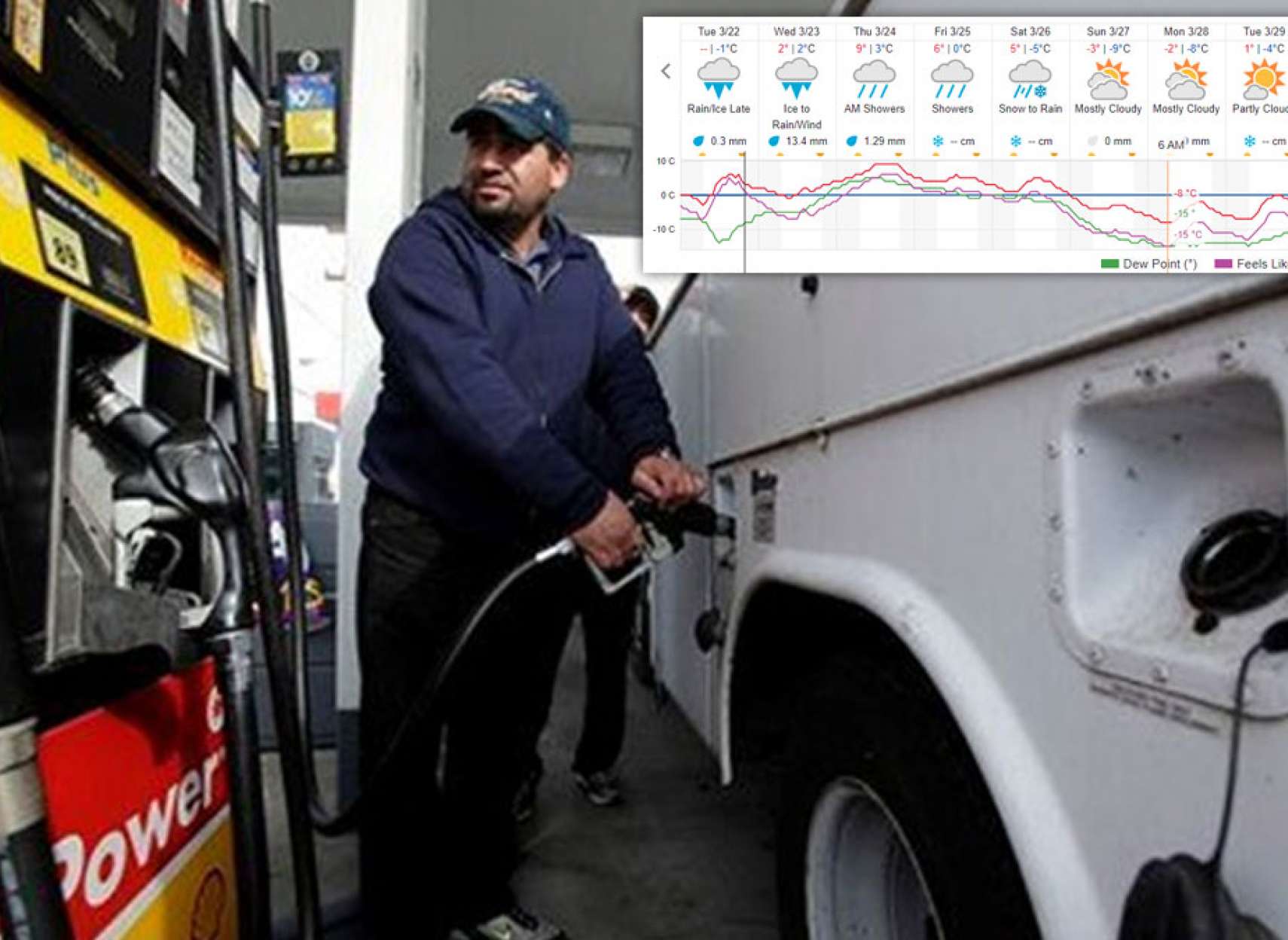 خبر-کانادا-همین-فردا-بنزین-حداقل-۵-سنت-گران-هوای-بهاری-دوباره-زمستانی