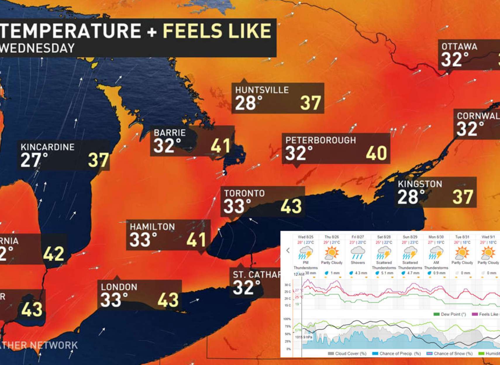 خبر-کانادا-وضعیت-اضطراری-تورنتو-مونترال-طوفان-شدید-داغ-ترین-روز-سال-۴۲-درجه