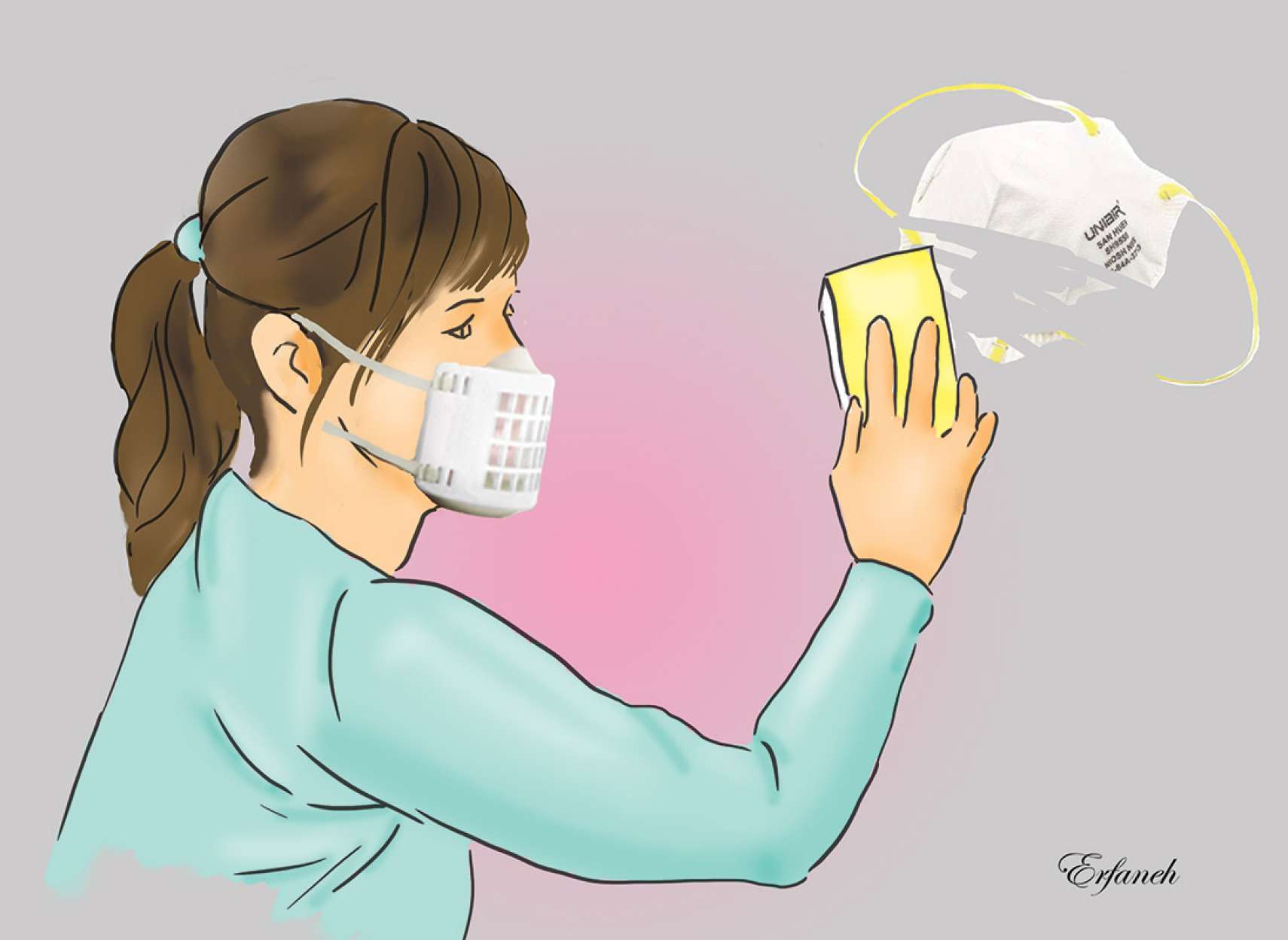 ساخت ماسک در دانشگاه آلبرتا