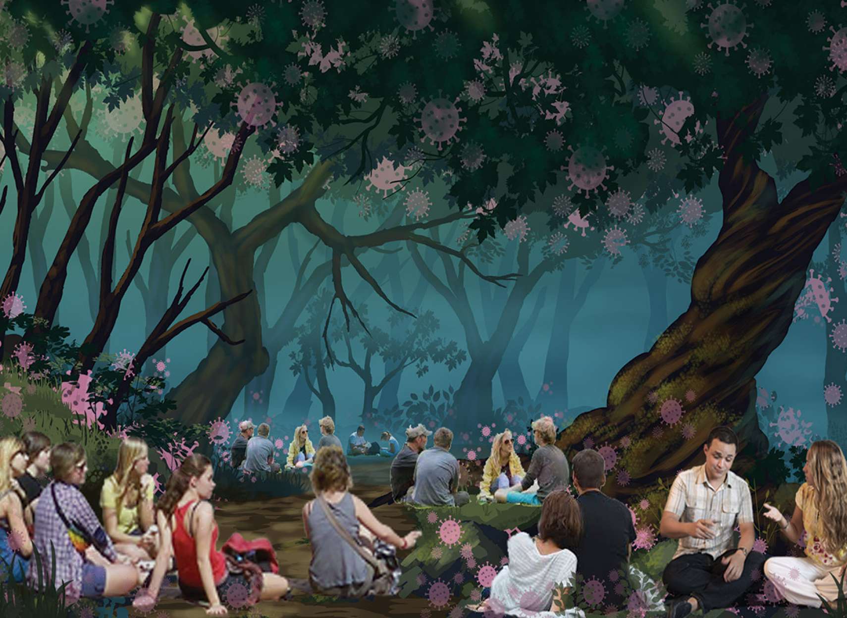 هجوم مردم به پارک‌ها