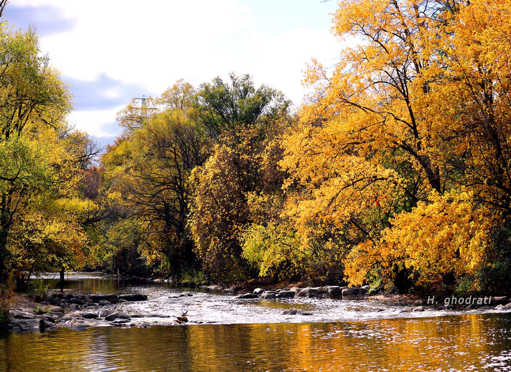 پائیز فتاده در رود